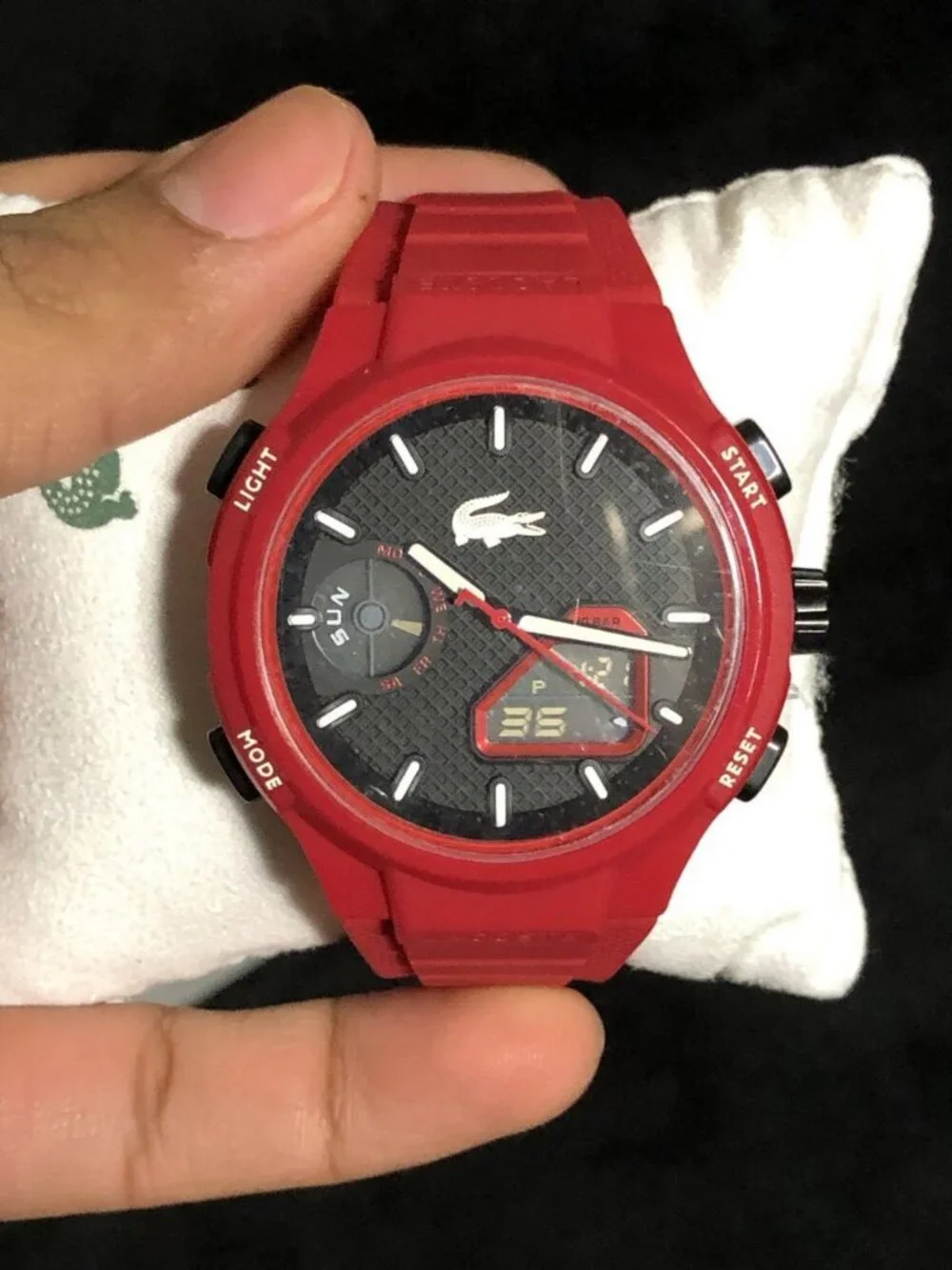 Lacoste LC33 Men's Analog-Digital Watch–TR90 Case.Premium Fashion-Timepiece 45mm